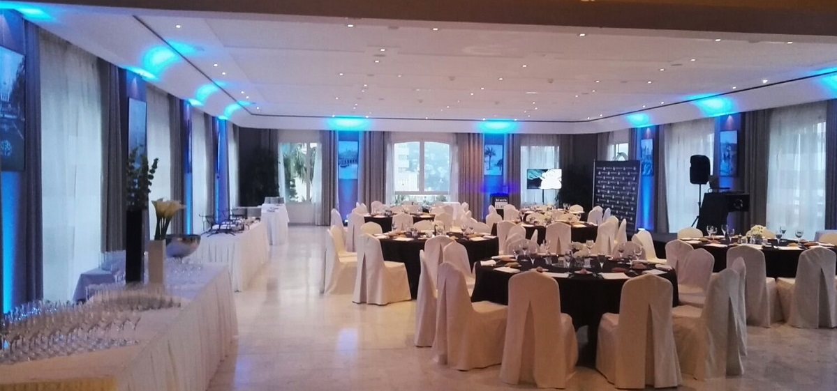 Corporate Dinner Dance Ambient Uplighting - Monaco, Cannes, French Riviera...