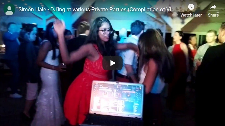 VIDEO CLIPS: Simon Hale - DJ'ing at various Weddings & Parties on the Cote d'Azur (Compilation of Video Clips)